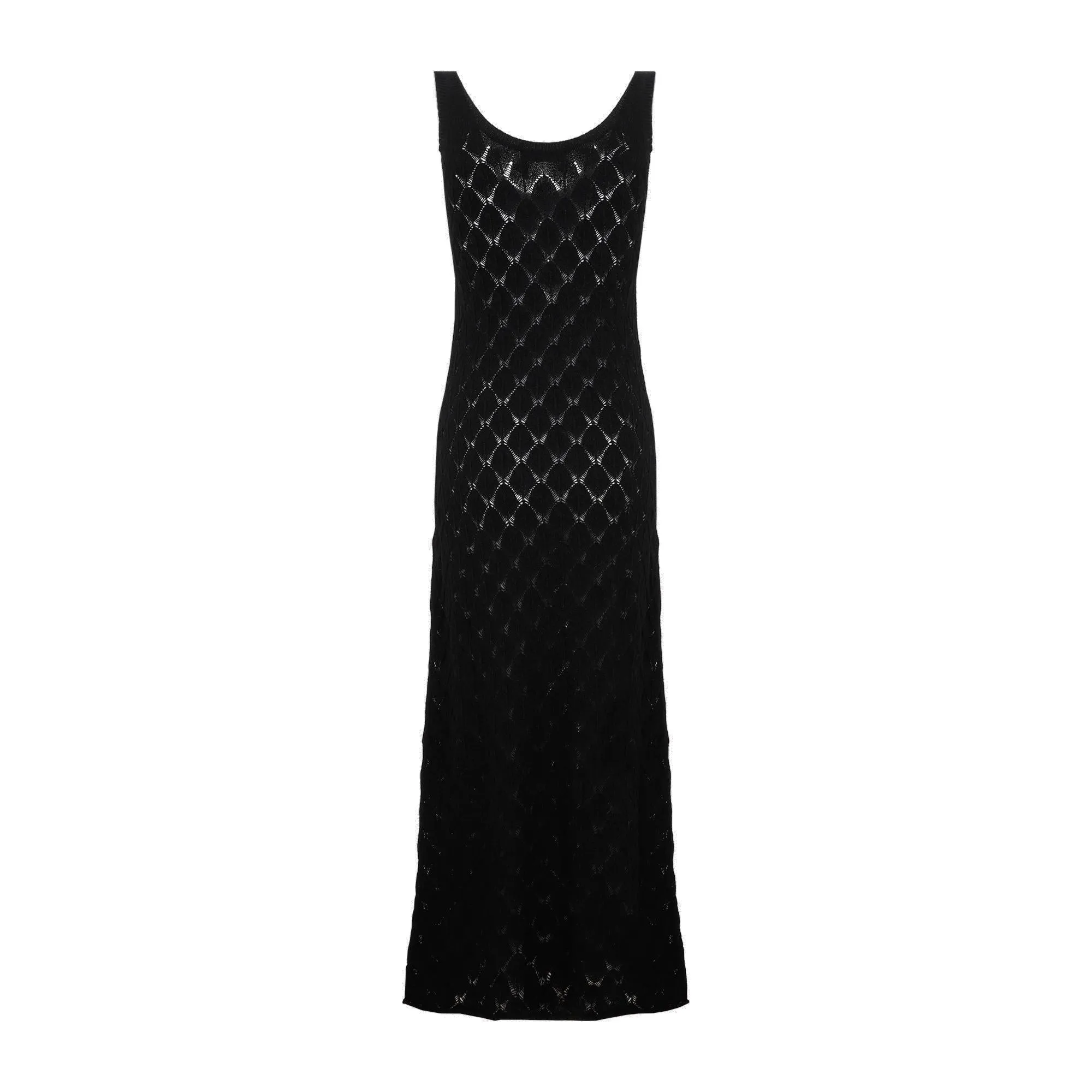 Chlo Flared Sheer Knit Dress