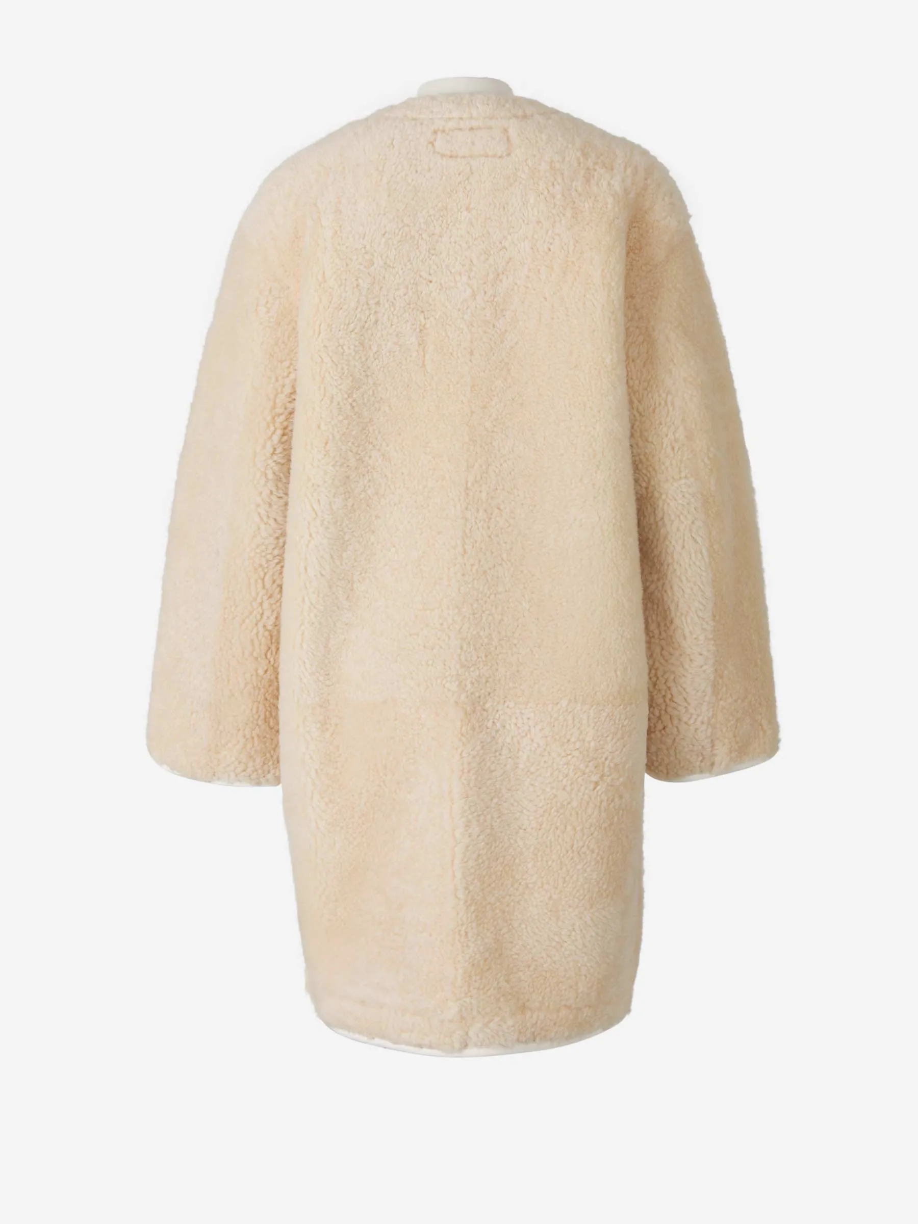 Chlo Logo Patch Single-Breasted Coat