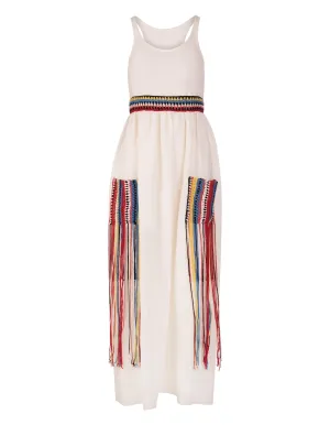 Chlo Tassel Detailed Sleeveless Dress