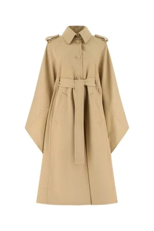 Chlo Tie-Waisted Single-Breasted Coat