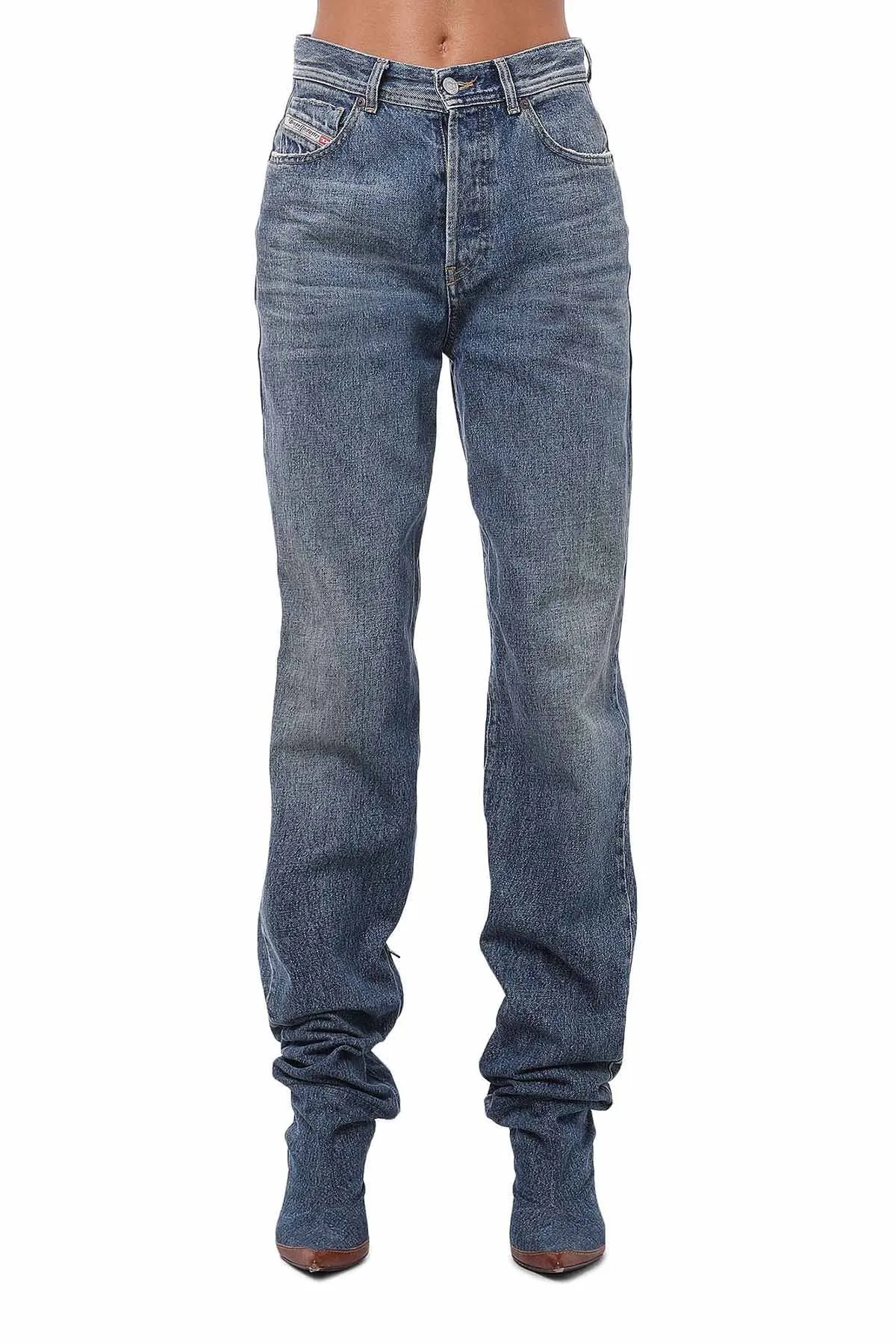 Diesel 1956 High-Rise Straight Jeans