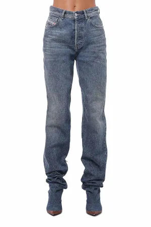 Diesel 1956 High-Rise Straight Jeans