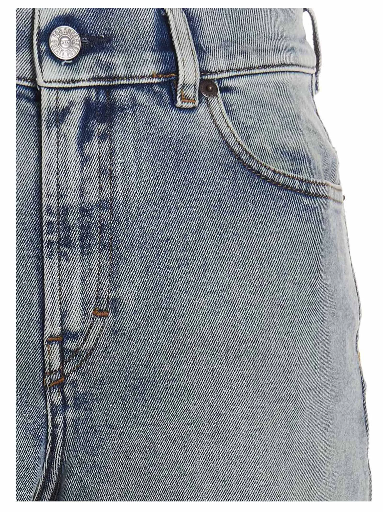 Diesel Straight Leg Cropped Jeans