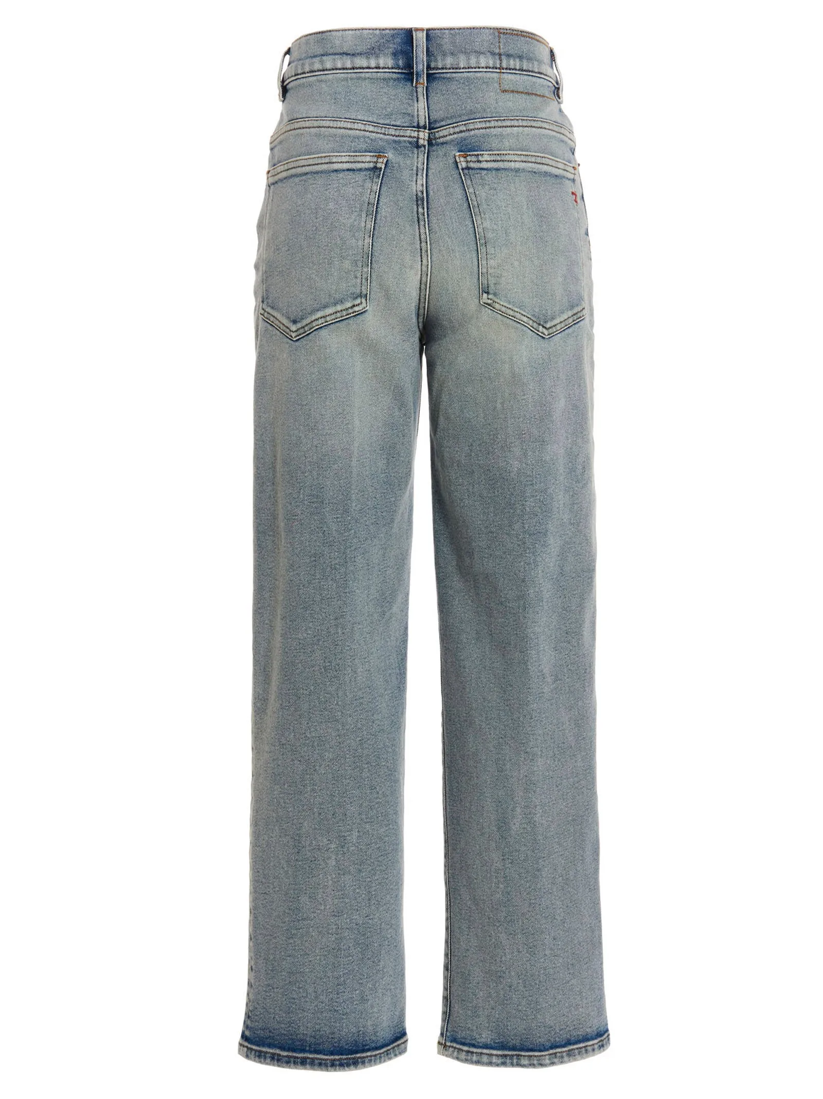 Diesel Straight Leg Cropped Jeans