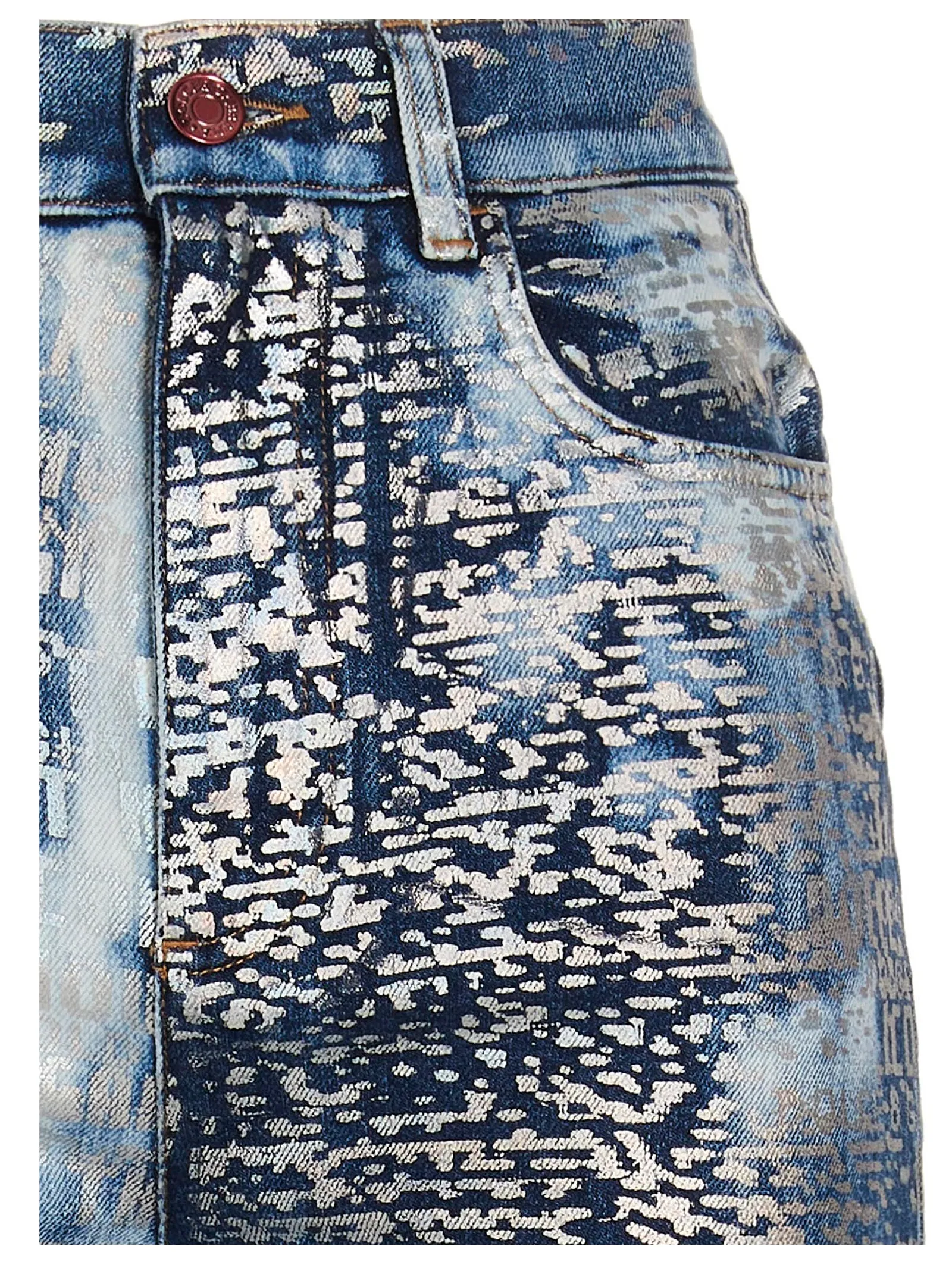 Dolce & Gabbana Allover Logo Printed Jeans