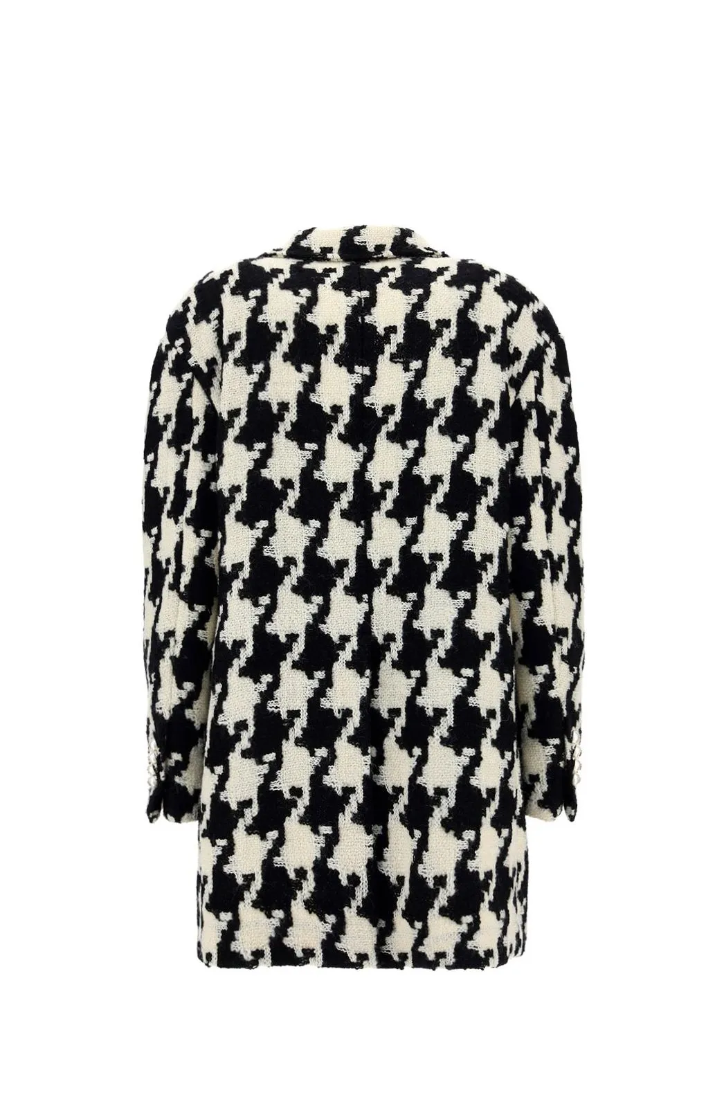 Dolce & Gabbana Houndstooth Double-Breasted Coat