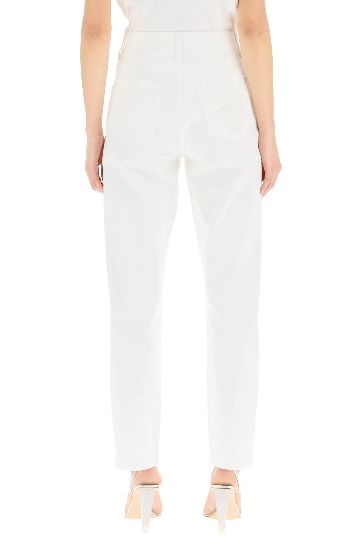 Dolce & Gabbana Openwork Embroidery Jeans