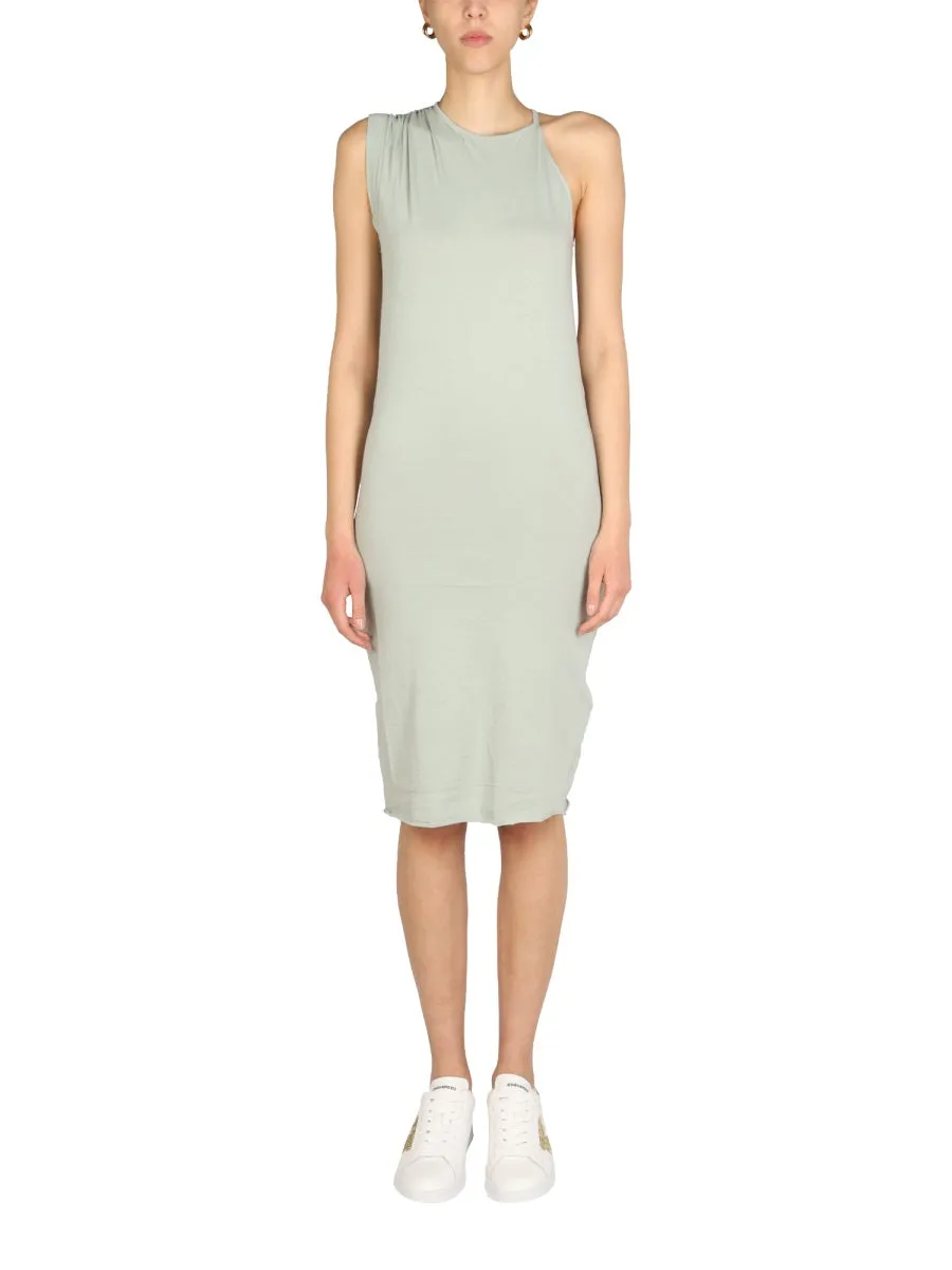 Dsquared2 Asymmetric Shoulder Midi Dress