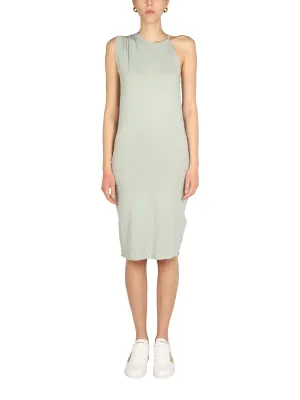 Dsquared2 Asymmetric Shoulder Midi Dress