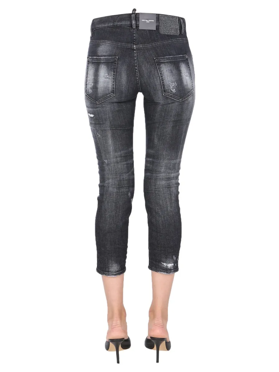 Dsquared2 Distressed Cropped Jeans