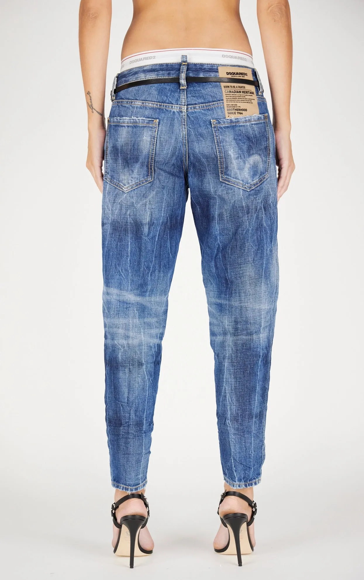 Dsquared2 Distressed Cropped Jeans