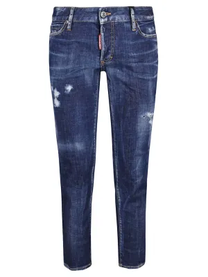 Dsquared2 Distressed Cropped Jeans