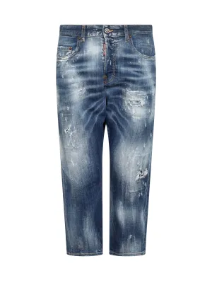 Dsquared2 Distressed Cropped Jeans