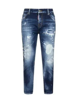 Dsquared2 Distressed Cropped Jeans