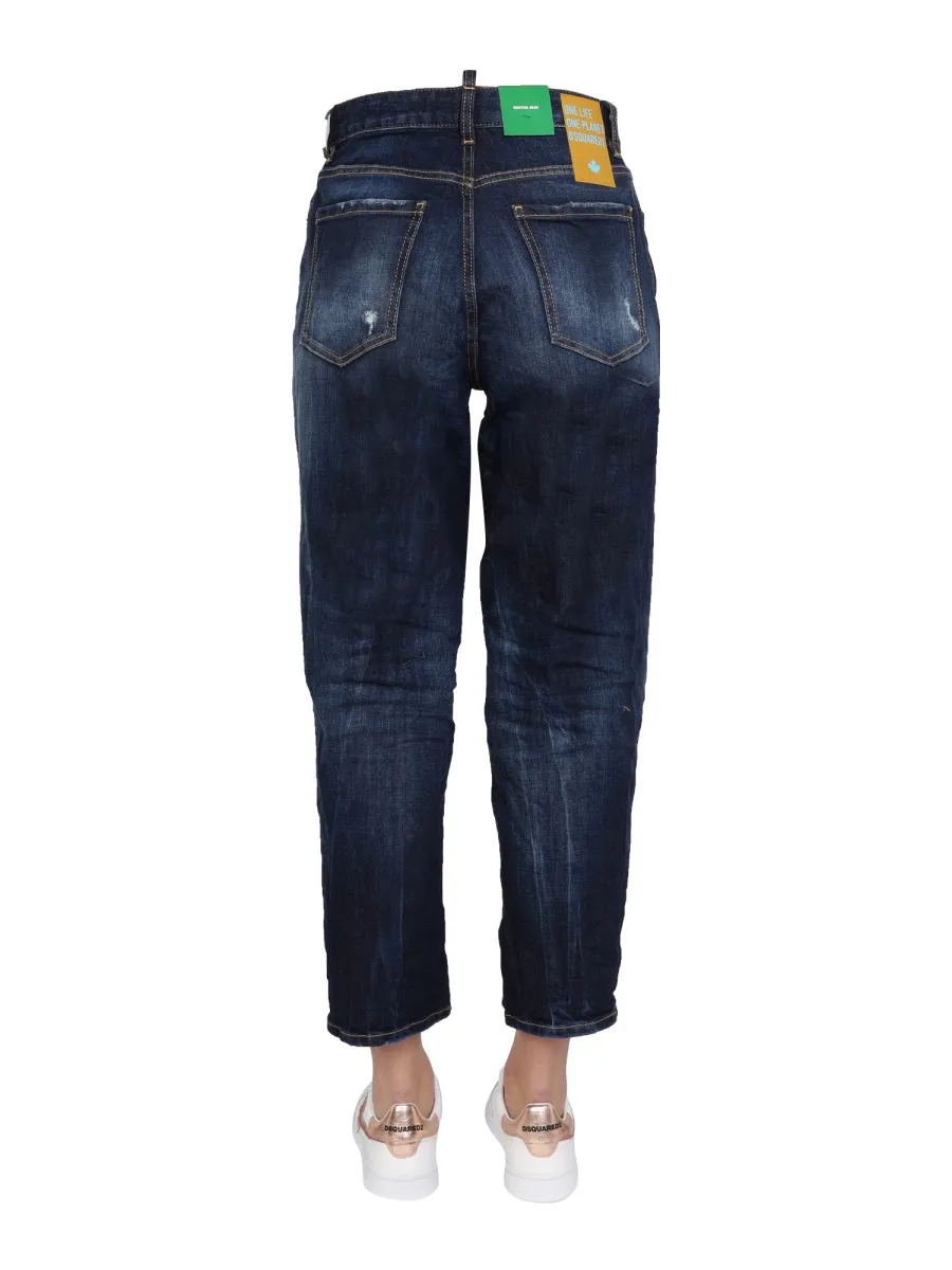 Dsquared2 Distressed Cropped Jeans