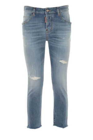 Dsquared2 Distressed Cropped Jeans