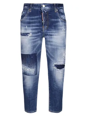 Dsquared2 Distressed Cropped Jeans