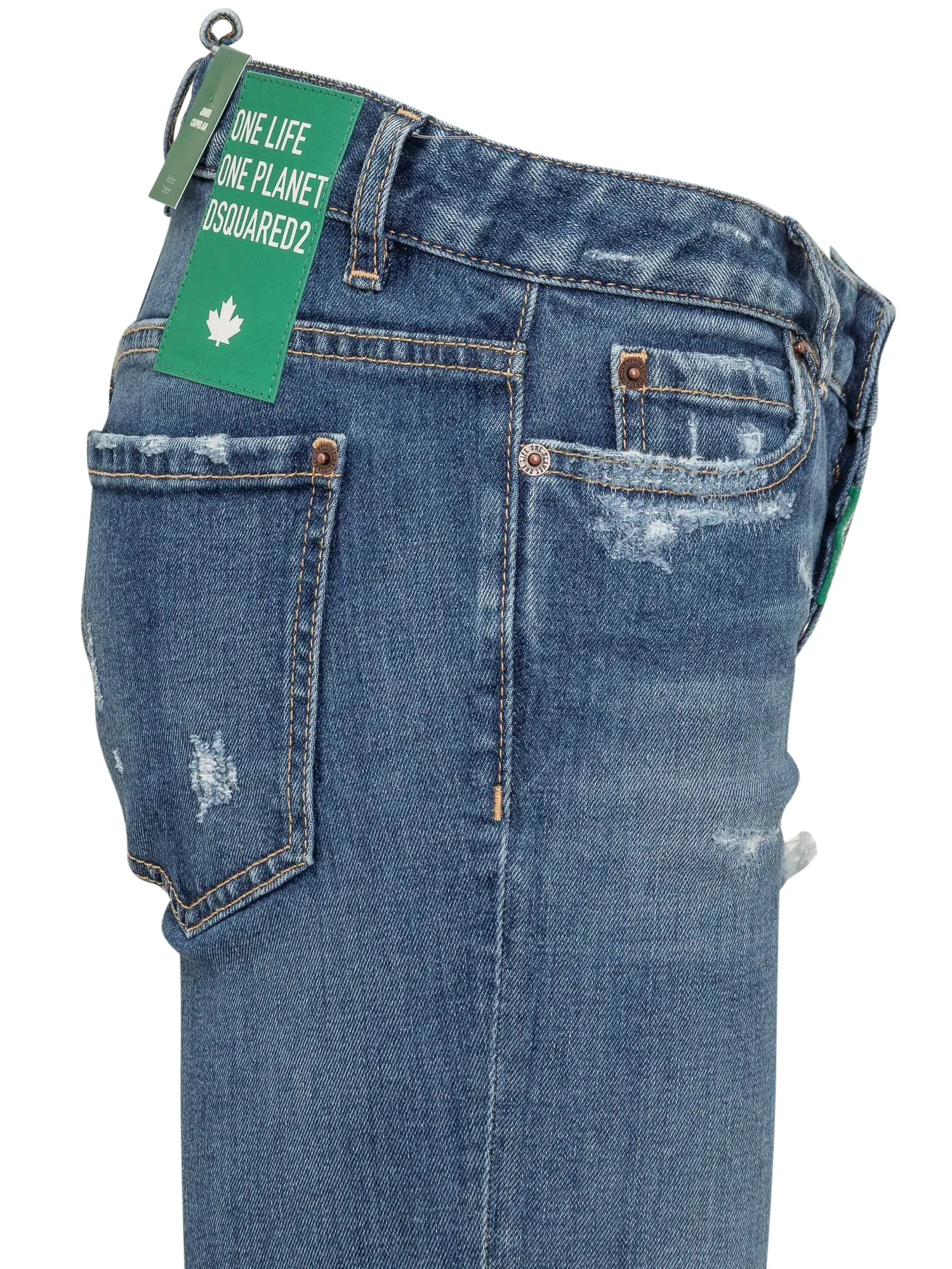 Dsquared2 Distressed Cropped Jeans