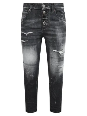 Dsquared2 Distressed Cropped Jeans