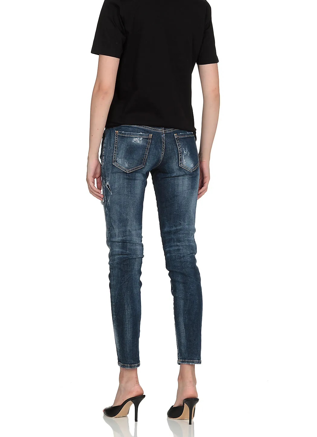 Dsquared2 Distressed Cropped Jeans