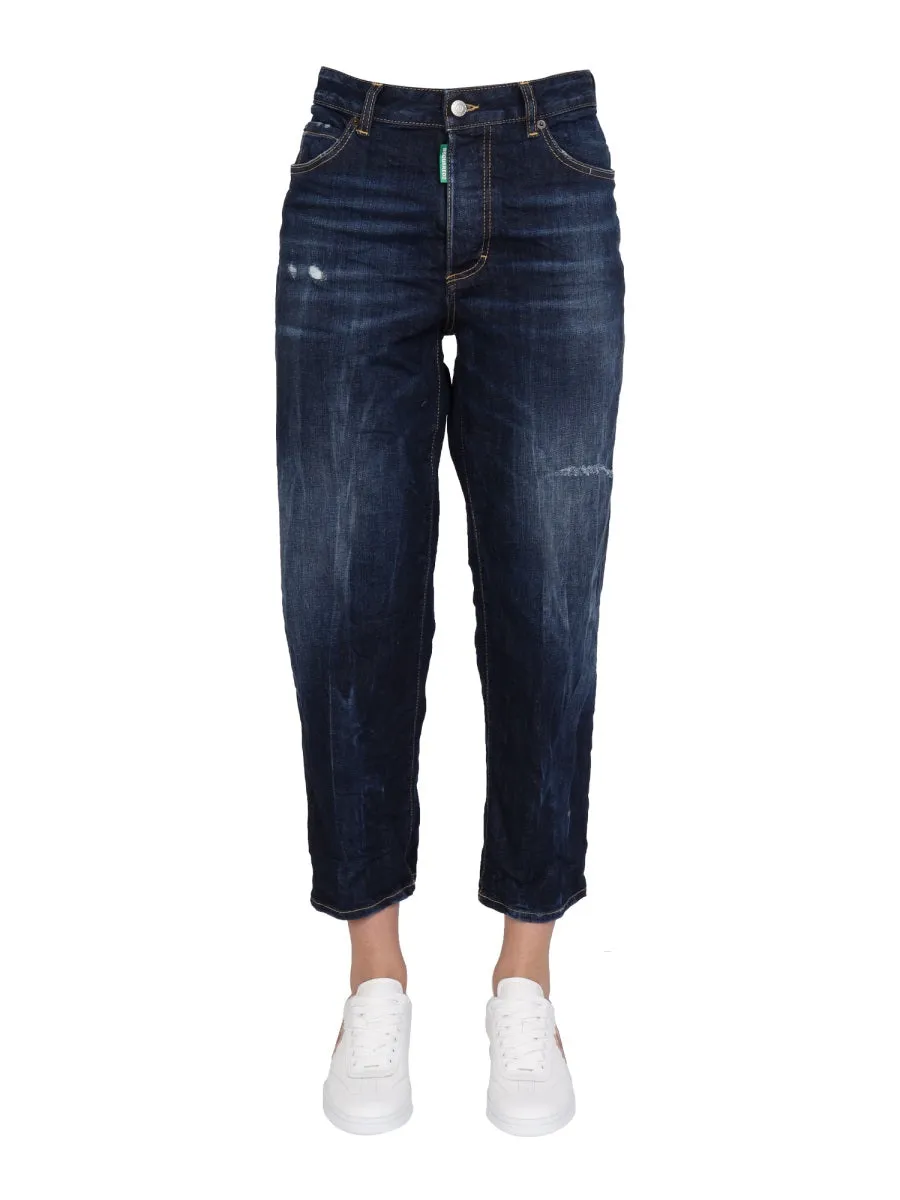 Dsquared2 Distressed Cropped Jeans