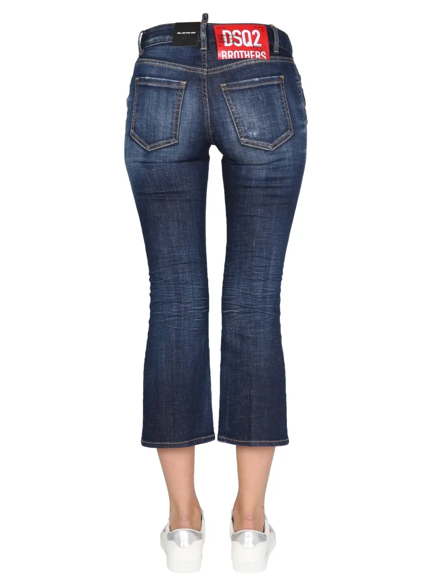 Dsquared2 Distressed Cropped Jeans