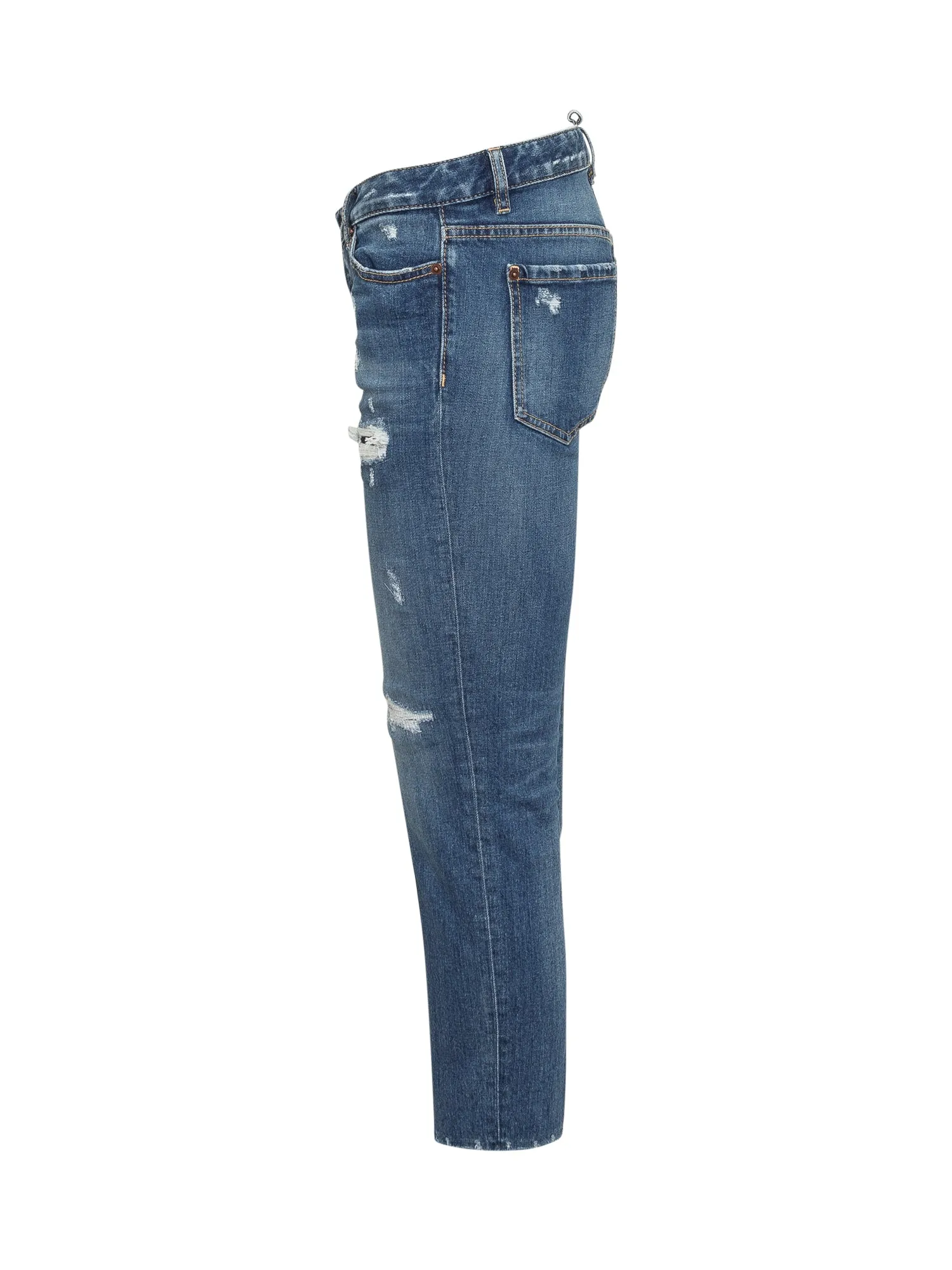 Dsquared2 Distressed Cropped Jeans