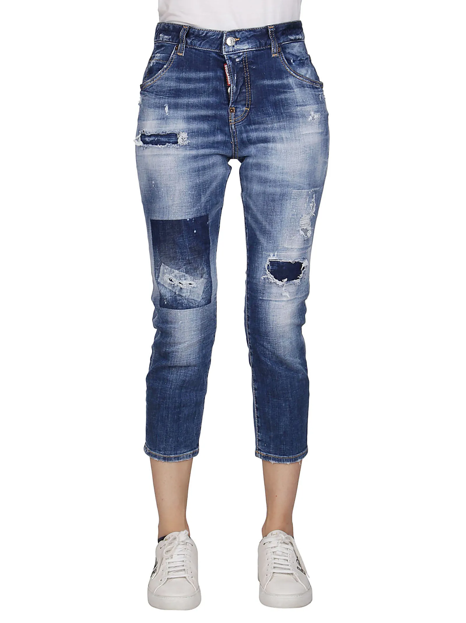 Dsquared2 Distressed Cropped Jeans