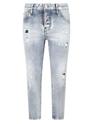 Dsquared2 Distressed Cropped Jeans