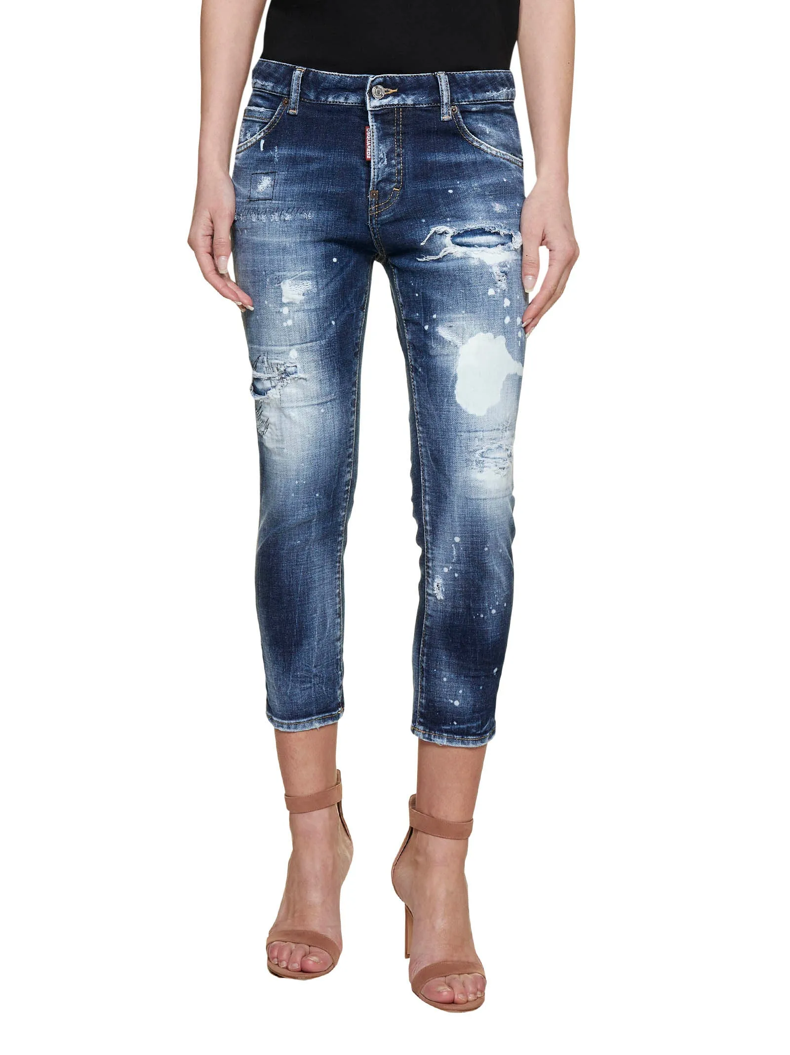 Dsquared2 Distressed Cropped Jeans