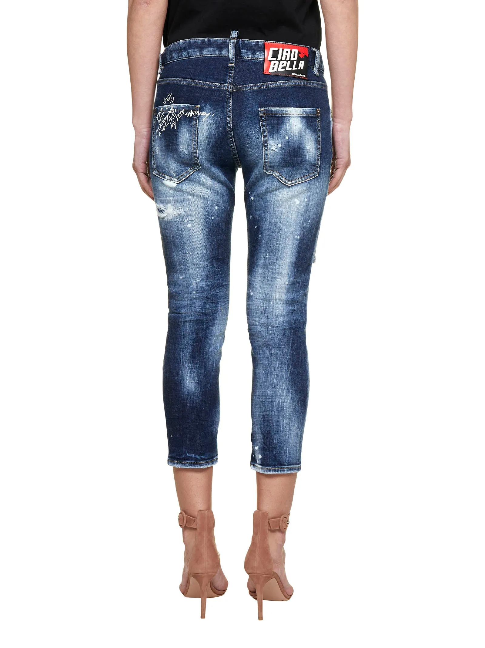 Dsquared2 Distressed Cropped Jeans