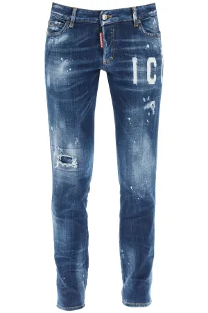 Dsquared2 Distressed Effect Skinny Jeans