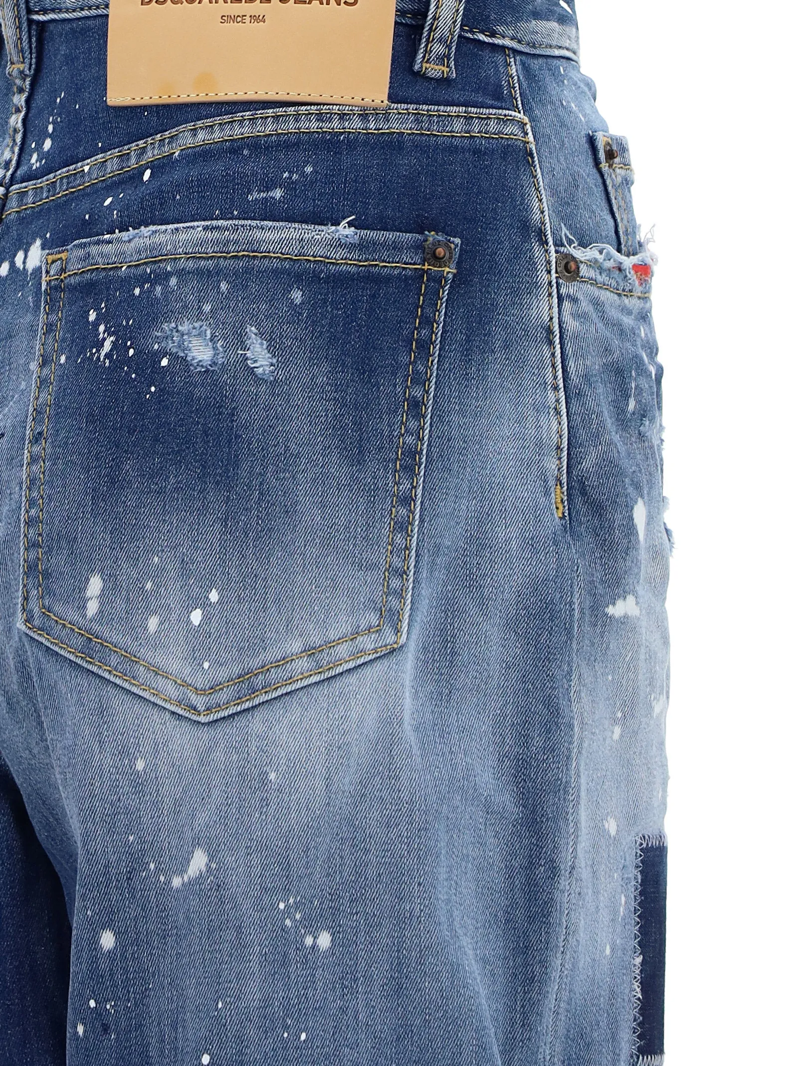 Dsquared2 Distressed High-Waist Jeans