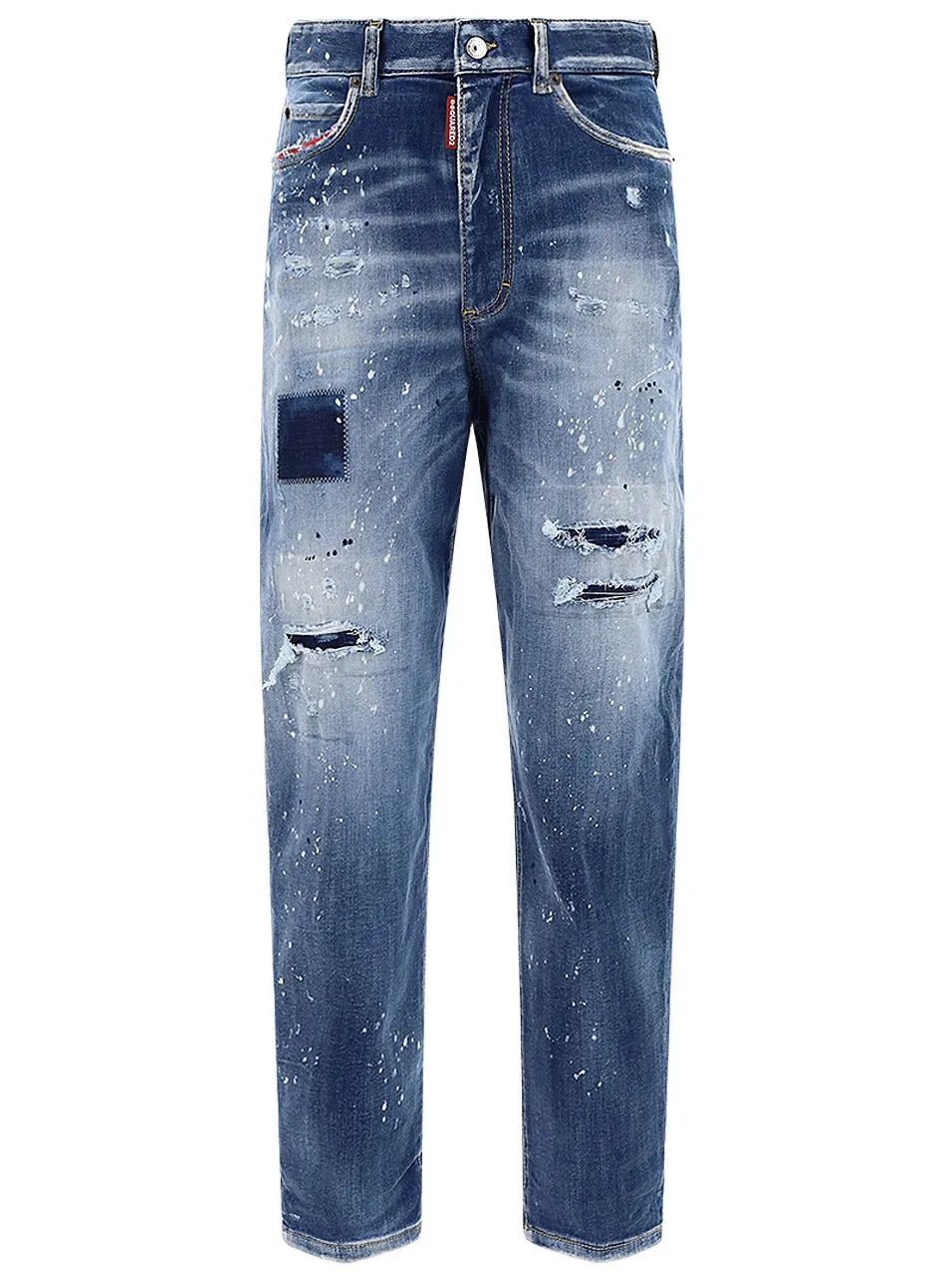 Dsquared2 Distressed High-Waist Jeans