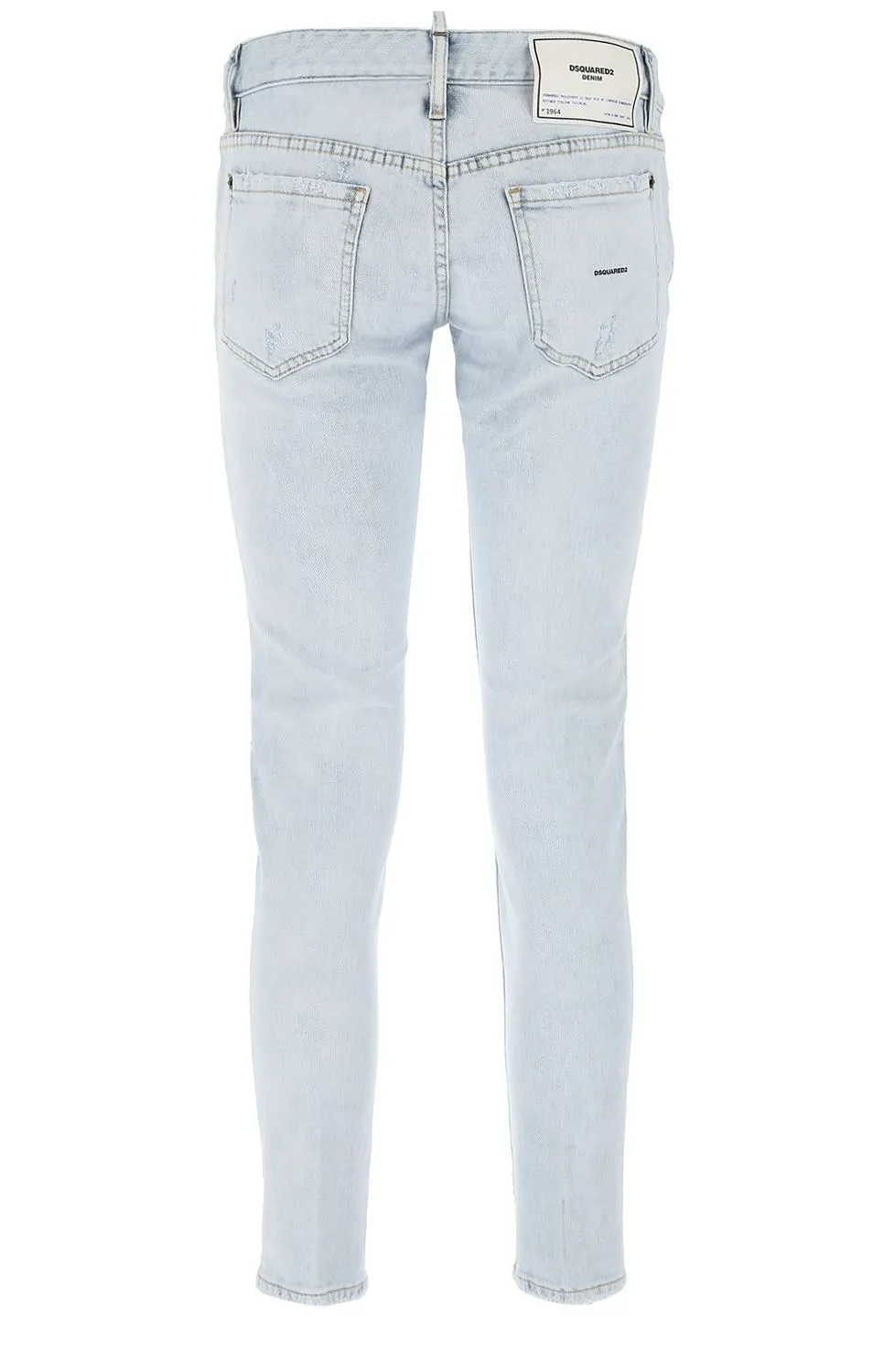 Dsquared2 Distressed Low Rise Skinny Jeans