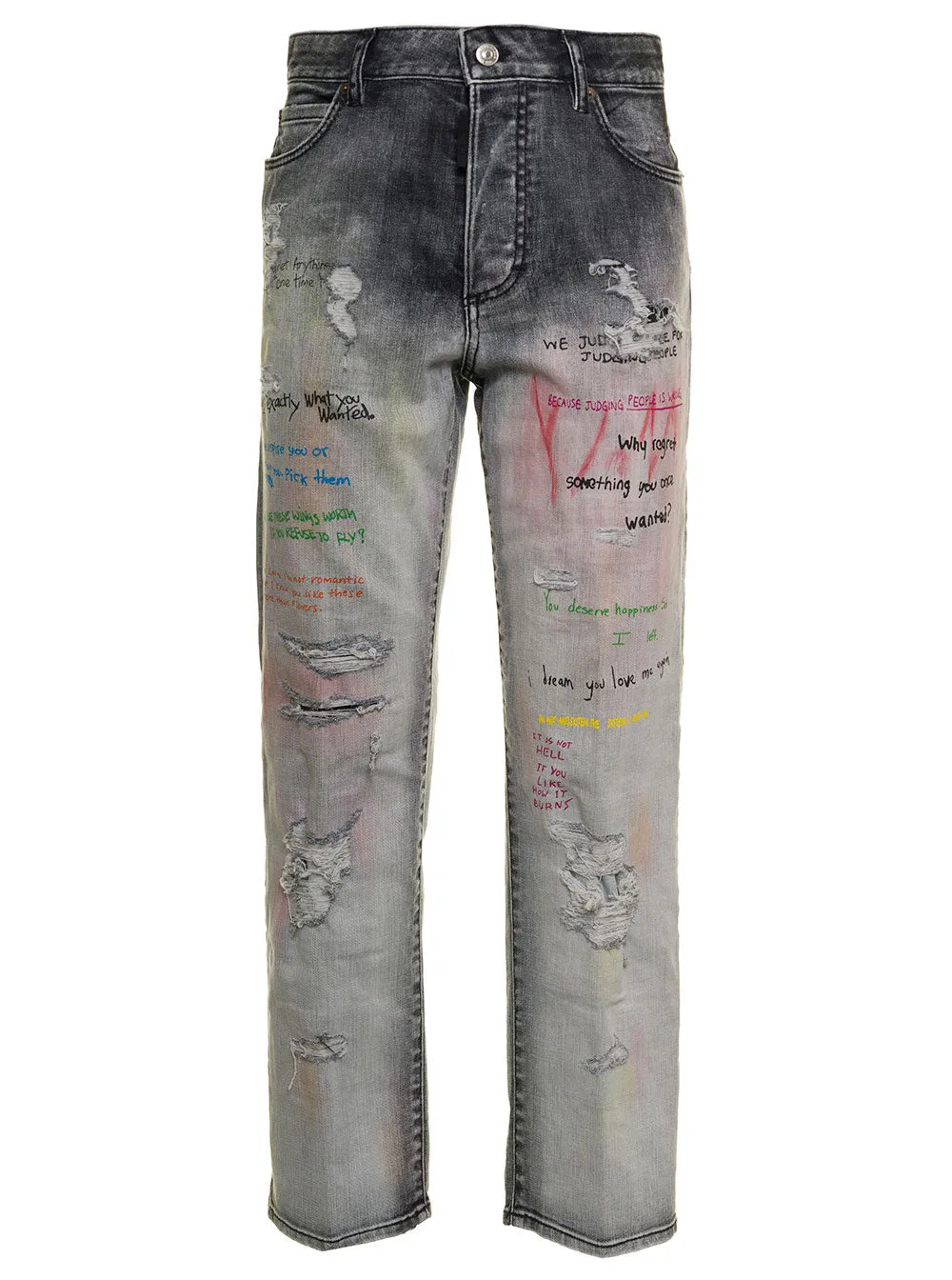 Dsquared2 Graffiti Distressed Jeans