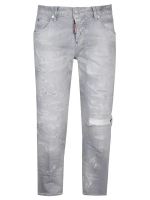 Dsquared2 High Waisted Cropped Jeans