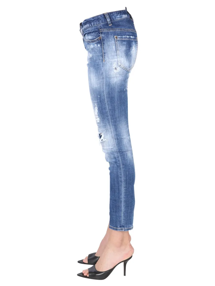 Dsquared2 Jennifer Destroyed Skinny Jeans