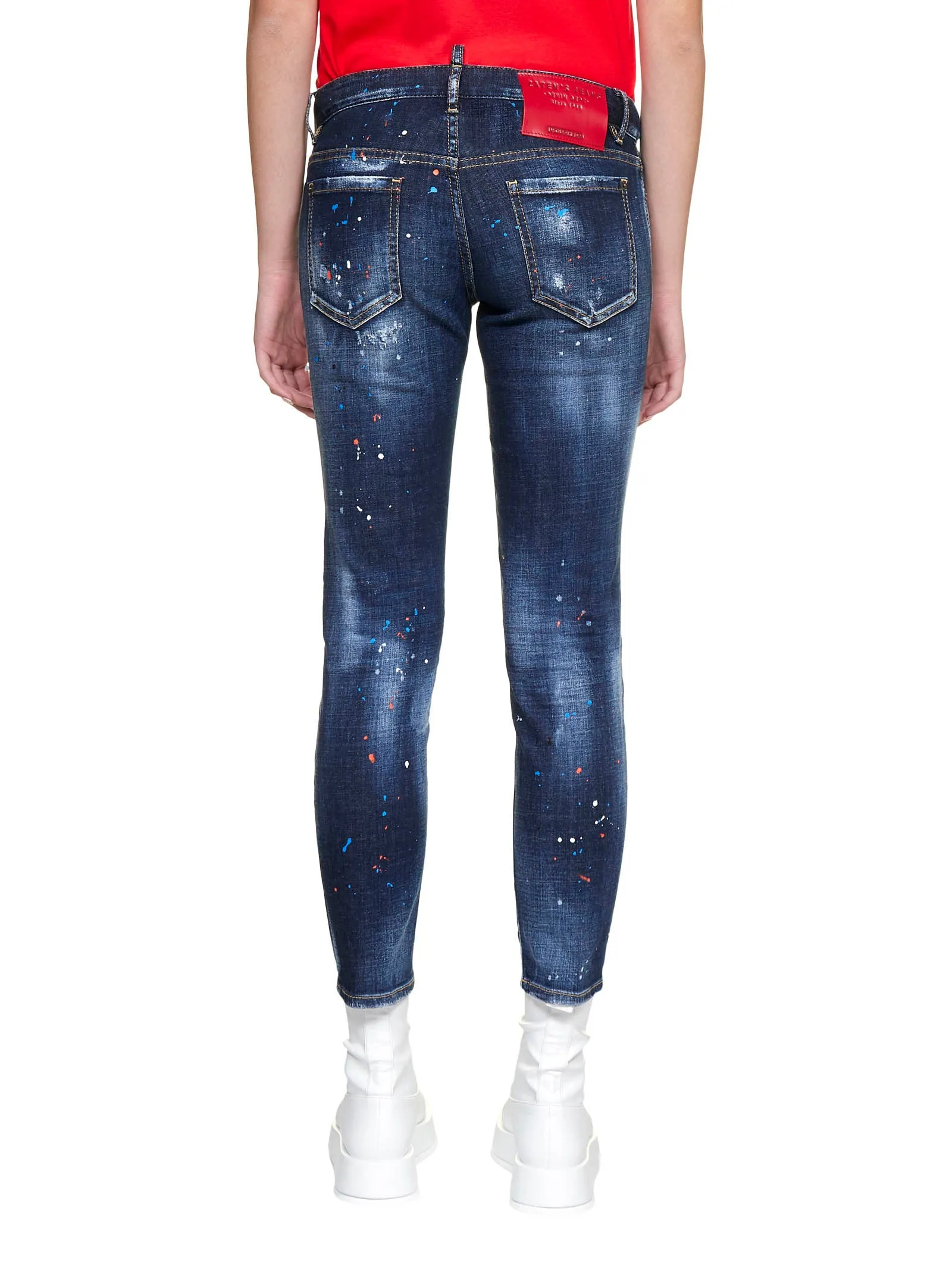 Dsquared2 Jennifer Distressed Cropped Jeans
