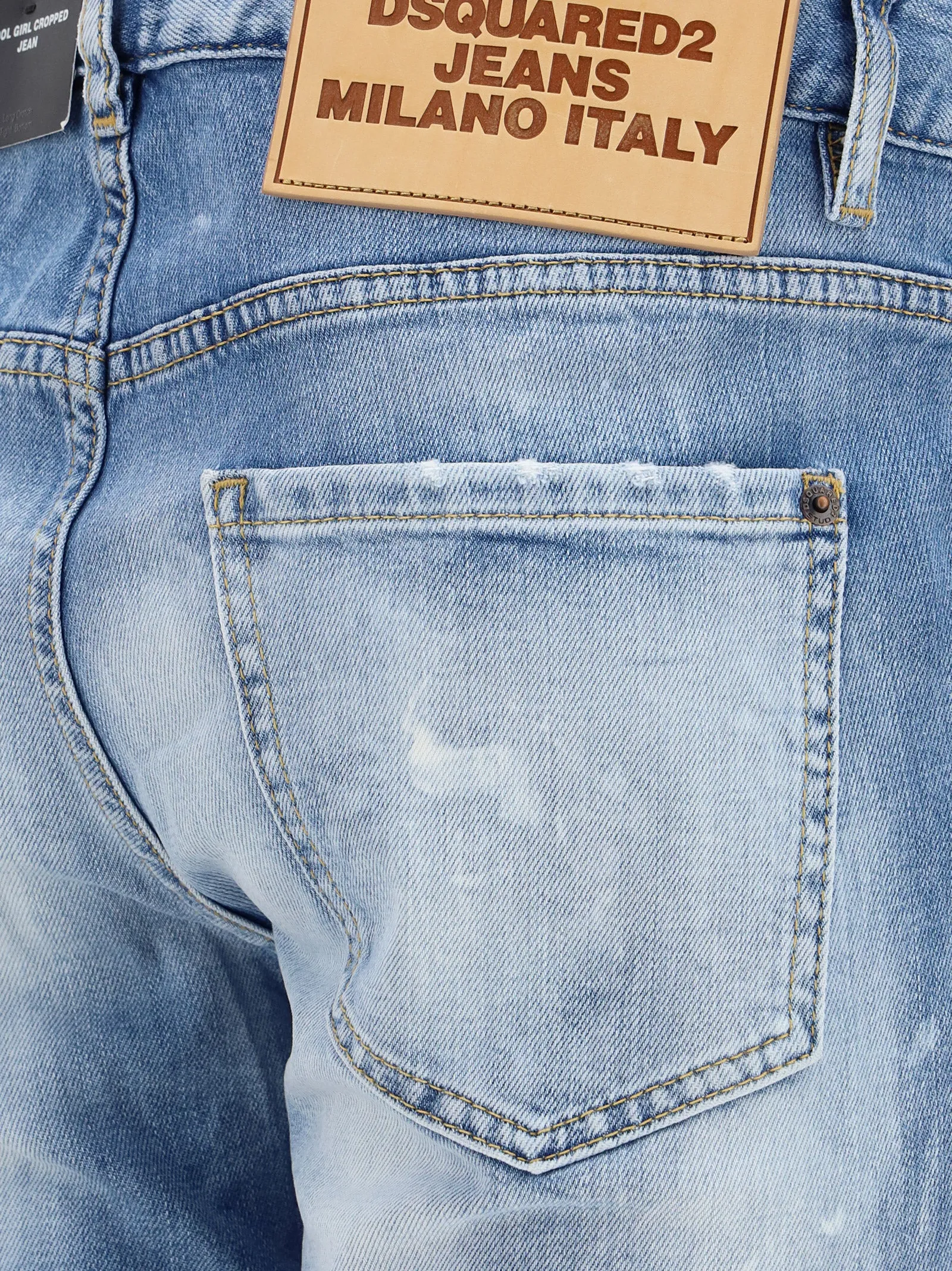 Dsquared2 Light Sunny Day Wash Cool Girl Cropped Jeans