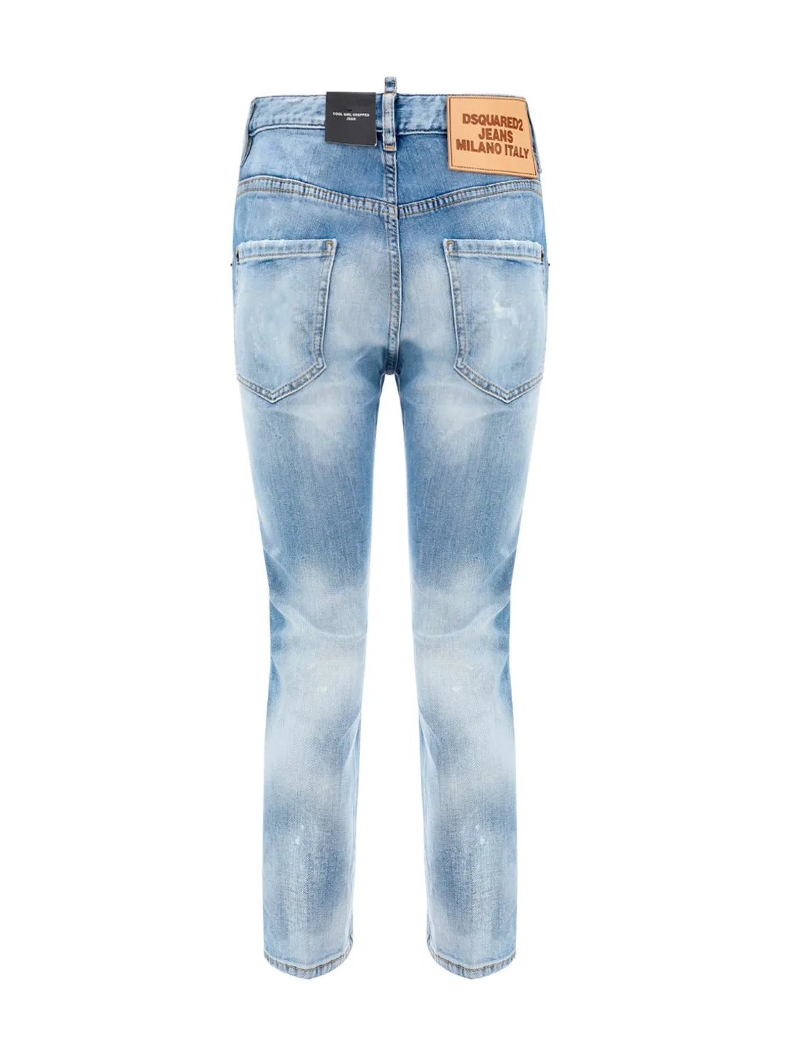 Dsquared2 Light Sunny Day Wash Cool Girl Cropped Jeans