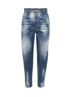 Dsquared2 Logo Distressed Jeans