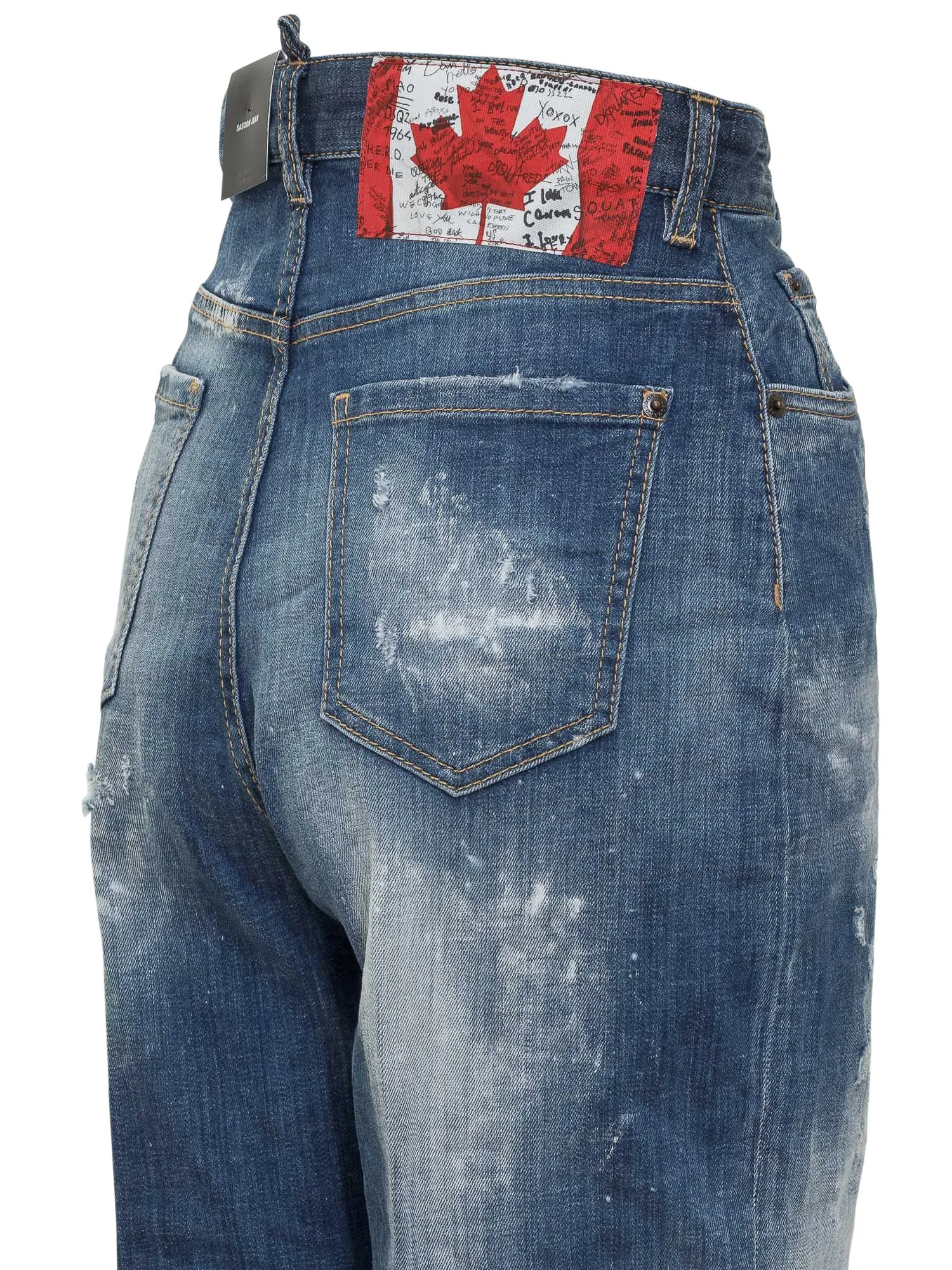 Dsquared2 Logo Distressed Jeans