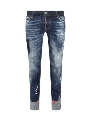 Dsquared2 Paint-Splattered Distressed Jeans