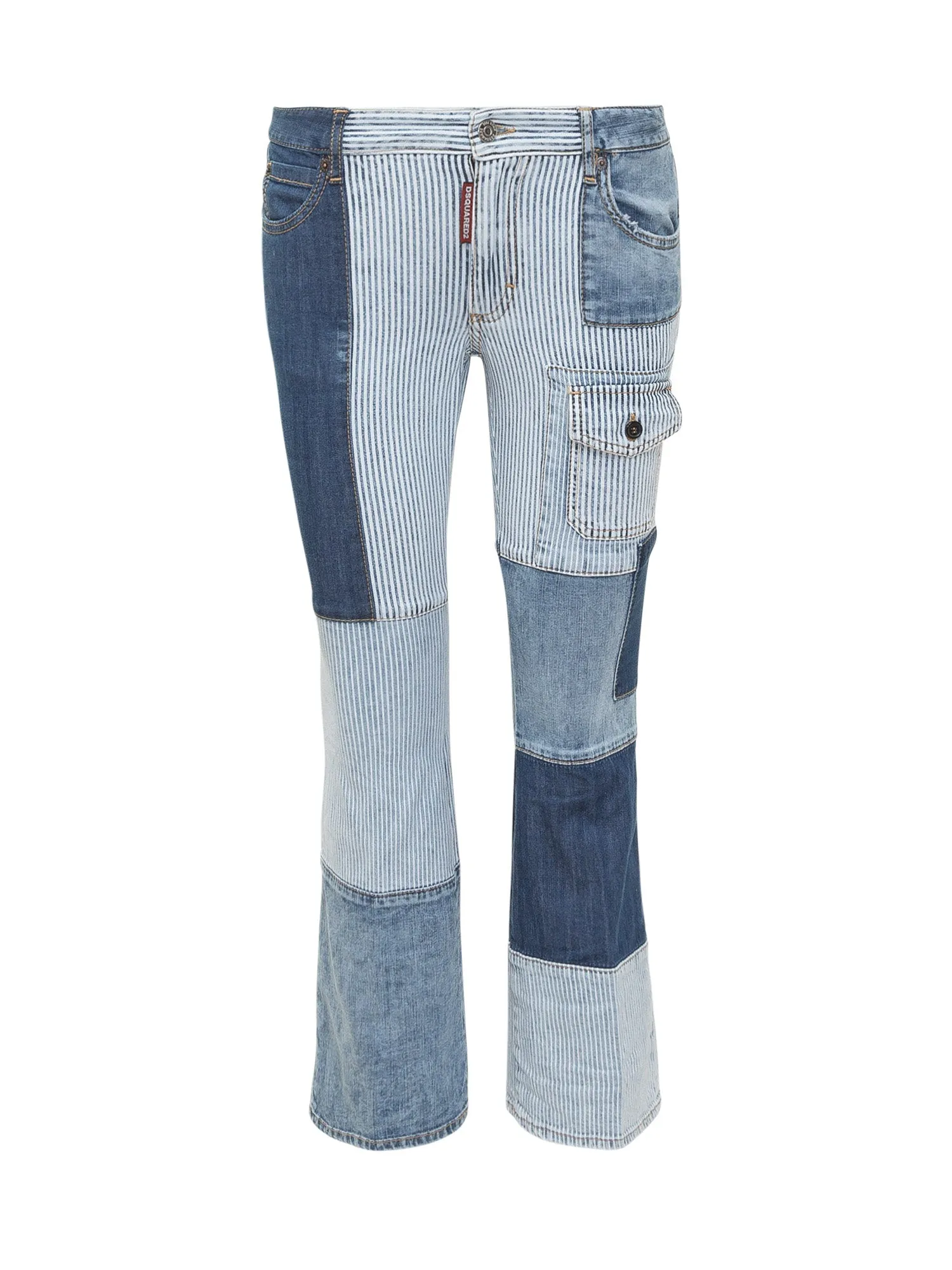 Dsquared2 Patchwork Flared Jeans
