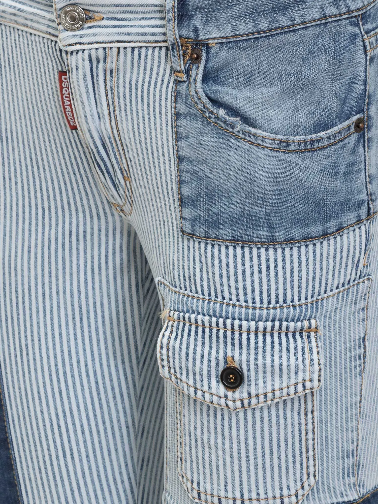 Dsquared2 Patchwork Flared Jeans