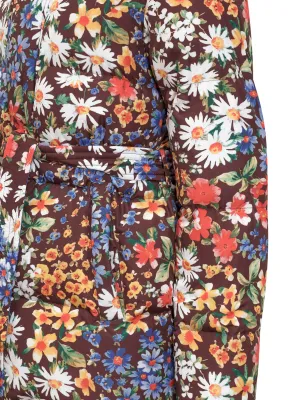 Dsquared2 Reversible Floral Print Hooded Coat
