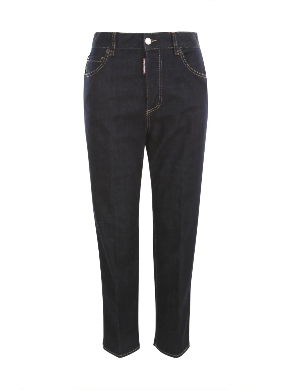 Dsquared2 Straight Leg Buttoned Jeans