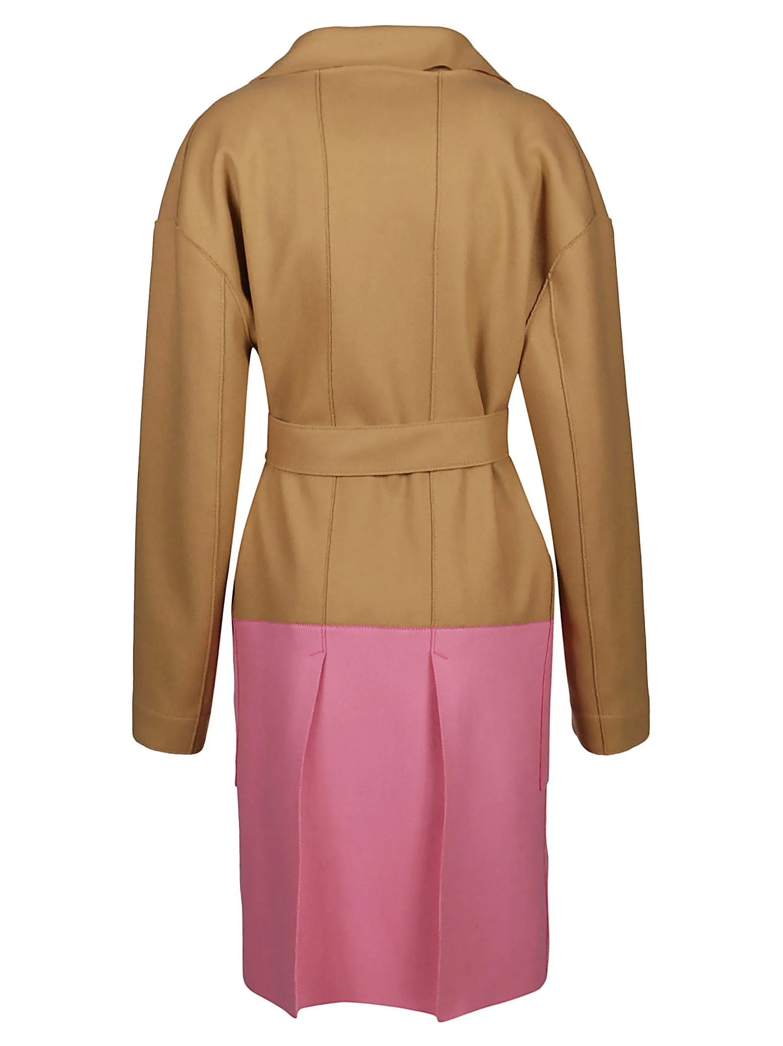 Dsquared2 Tie-Waist Two-Tone Coat