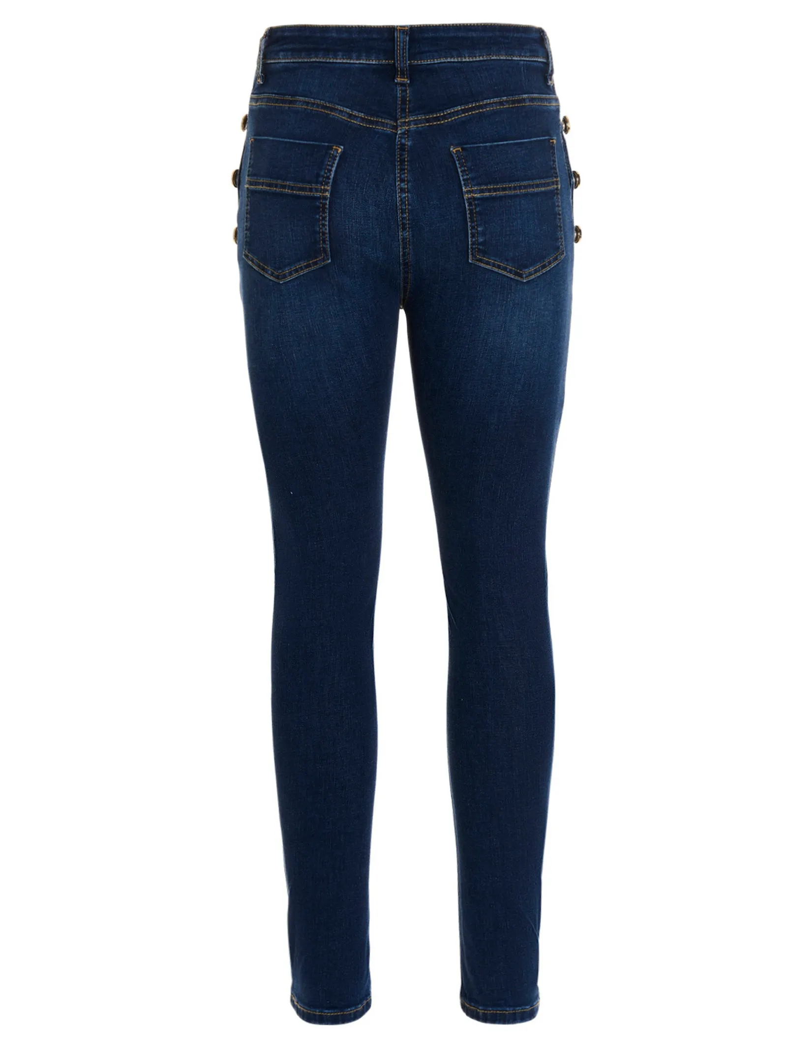 Elisabetta Franchi Buttoned Skinny Jeans